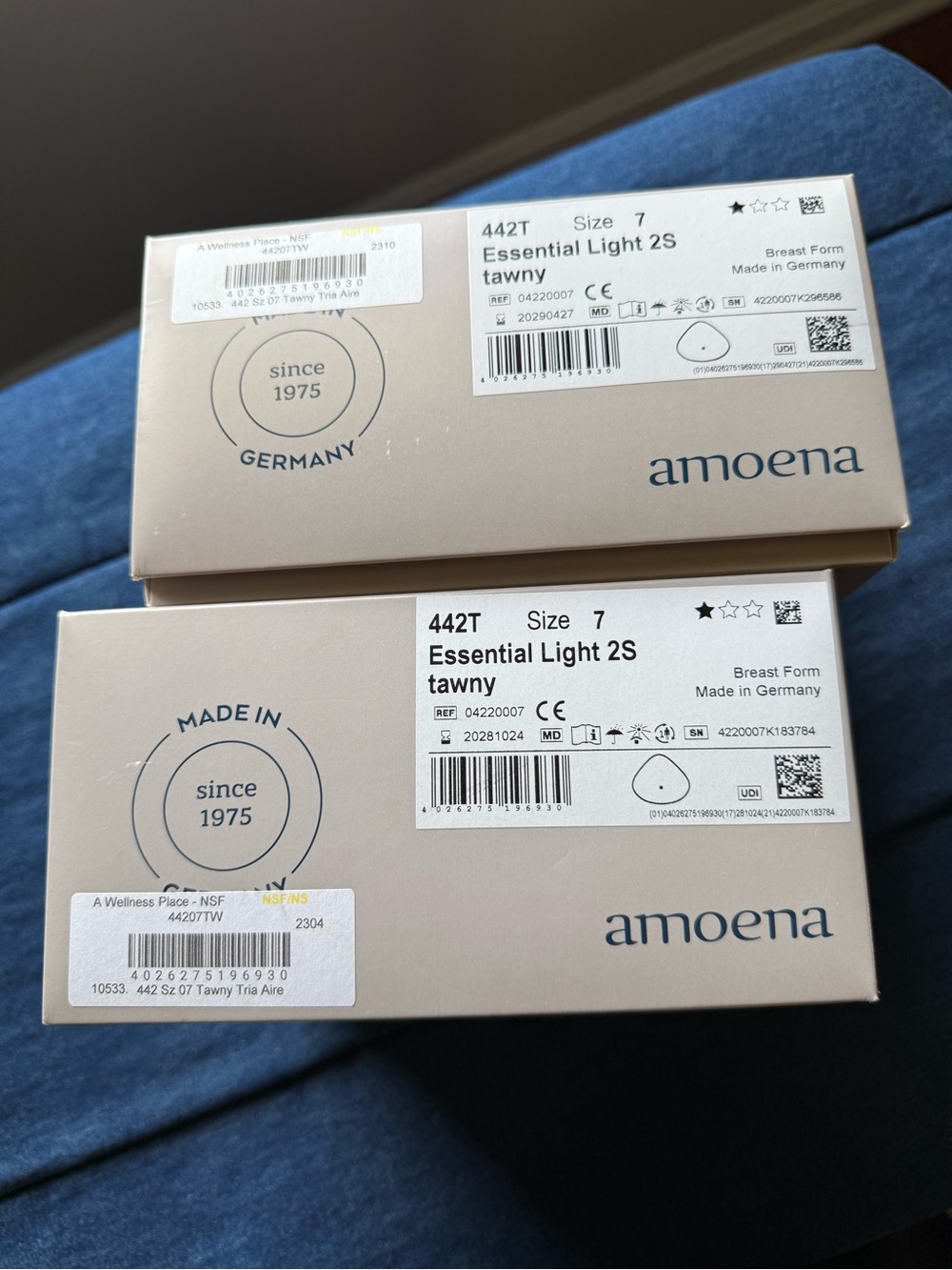 Amoena Essential Light Tawny 2S Prosthetic Breast Form